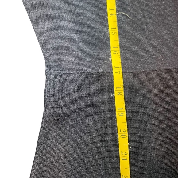 Draper James Sheer Yoke A-Line Sweater Dress Navy Blue Medium Modest Neutral - Picture 13 of 14